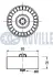 RUVILLE FIAT Ролик натяжн. DOBLO 1.6 10-, DUCATO 115 Multijet 2.0 11-, FREEMONT 2.0 11-, OPEL Ruville 542136 (фото 2)