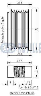 Шкив генератора ruville 541946