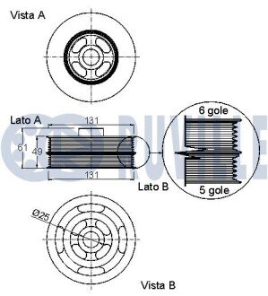 FORD Шків к/вала C-Max 1,6 03-, Focus. ruville 520299