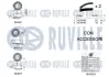 RUVILLE К-кт. ГРМ. (2шт ГРМ + 3шт ролики + крепление+ помпа воды) VW LT, T4 2.5 TDI ruville 5503851