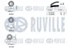 RUVILLE К-кт. ГРМ. (2шт ГРМ + 3шт ролики + крепление) VW LT, T4 2.5 TDI ruville 550143