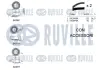 RUVILLE К-т ГРМ (2шт ремня ГРМ + 3шт ролики + крепление) VW LT, T4 2.5 TDI ruville 550385