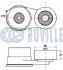 RUVILLE KIA Ролик с натяж. Sorento 2,2CRDi 15-, HYUNAI Santa FE/Tucson/ix35 2,0-2,2CRDi ruville 542449