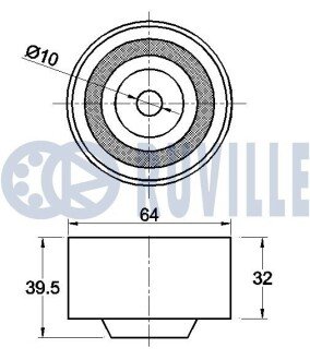 MITSUBISHI Ролик натяжн. Galant, Pajero Pinin 2.0 00- ruville 542331