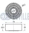 RUVILLE MITSUBISHI Ролик натяжн. Lancer 2.0 08-, Grandis 2.0 05-, Outlander 2.0 07-, Chrysler, Dodge, Jeep ruville 541827
