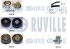 RUVILLE OPEL К-т ГРМ (помпа+ремень+3 шт. ролики+крепление) ASTRA F, CORSA B, VECTRA B -02 5500021