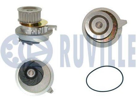 OPEL Помпа воды Ascona C, Astra F, Kadett E 1.6D 87-, 1.5TD 90-, Vectra A 1.7D ruville 56524P