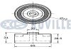 OPEL Ролик натяжителя ремня Astra F,G, Corsa A,B,C, Combo, Vectra A,B 1.5/1.7D ruville 541936