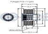 OPEL Шків генератора ANTARA A 2.2 CDTi 4x4 10- ruville 542508