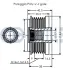 RUVILLE OPEL Шкив генератора Astra J 1.7CDTI 09- ruville 542509