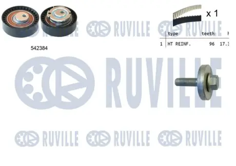 RUVILLE RENAULT К-кт ГРМ (ремень+ролик) Dacia Logan 04- ruville 550340