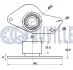 RUVILLE RENAULT Натяжной ролик Clio 1,7-1,8,Laguna 1,8-2,0,Megane 1,9D/TD, R9,11,19 ruville 540095