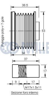 Шків генератора ruville 542179