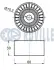 RUVILLE RENAULT Ролик паразитный ALASKAN 2.3 17-, CLIO IV (BH_) 0.9 12-, ESPACE IV (JK0/1_) 2.0 06-, NISSAN, FIAT, DACIA, OPEL, SMART, DB ruville 541813