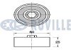 RENAULT Ролик поликлинового ремня Dacia Logan,Duster,Sandero,Dokker,Laguna 1.4/1.6 06- ruville 542614