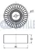 RUVILLE SUBARU Ролик натяжной Outback, Forester, Legacy, 2,0D 08- ruville 542212