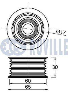 SUZUKI Ролик паразитн.Grand Vitara 1.9D 05- ruville 542114