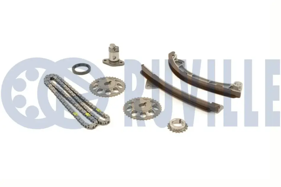 RUVILLE TOYOTA К-кт ланцюга ГРМ (ланцюг+ 2 шт. напрямних+ натягувач +2 шестерні + болт+ сальник) Avensis,Corolla 1.4/1.6 00- Ruville 580064 (фото 1)