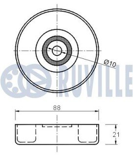 TOYOTA Ролик натяжн.Yaris 1.0 03-,Daihatsu Terios,Materia ruville 541735