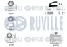 RUVILLE VW К-кт. ГРМ. (2шт ГРМ + 3шт ролики + помпа + крепление) LT, T4 2.5 TDI ruville 5501431