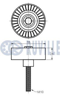 VW Натяжной ролик Passat, Golf, Touran ruville 541478