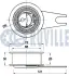 RUVILLE VW Ролик натяж. 1,9TDI (дв.1Z -289575) ruville 540342