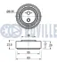 RUVILLE VW Ролик натяж.гладкий AUDI A4/A6 2,5TDI 97- ruville 540754