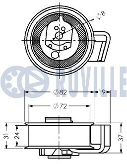 VW Ролик натяж.Passat 1,8 T20V/2,0AUDI A4/A6 ruville 540914