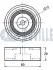 RUVILLE VW Ролик натяжителя ремня AMAROK 2.0 10-, BEETLE 1.6 11-, CADDY 1.6 10-, CC B7 2.0 11-, GOLF PLUS V 1.6 05-, JETTA 1.6 09-, AUDI, SKODA ruville 542166