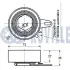 RUVILLE VW Ролик натяжителя ремня T4, LT28-46 2.5TDI, VOLVO S70,S80 ruville 541087