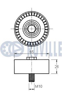 VW Ролик натяжной Passat 3,2-3,6 05- ruville 541877