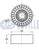 RUVILLE VW Ролик натяжной Q7, Touareg, A4, A6 2.7/4.2 TDI Ruville 541620 (фото 2)