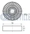 RUVILLE VW Ролик натяжной Touareg 4.2 V8 FSI 06-, AUDI ruville 541459