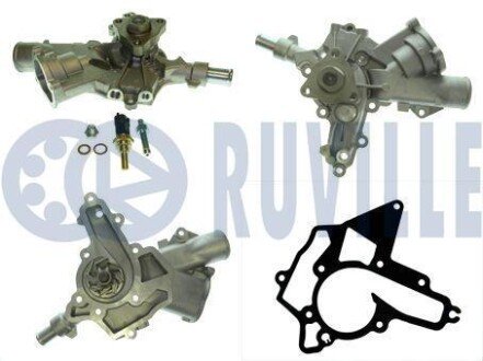 Водяна помпа (з датчиком температури) Opel Astra H/Corsa 1.0-1.4 Dohc ruville 561269