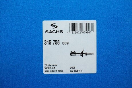 Амортизатор газомасляний sachs 315758