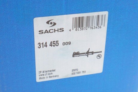 Передній амортизатор (стойка) sachs 314455
