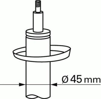 Передний амортизатор (стойка) sachs 100457