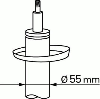 Передний амортизатор (стойка) sachs 312 615