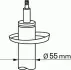 Передний амортизатор (стойка) sachs 313 472