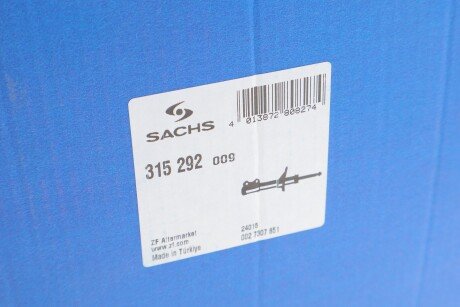 Передний амортизатор (стойка) sachs 315292