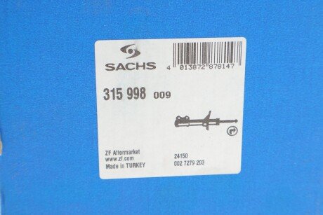 Передний амортизатор (стойка) sachs 315998