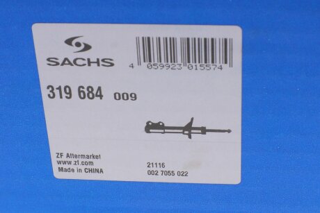 Передний амортизатор (стойка) sachs 319684
