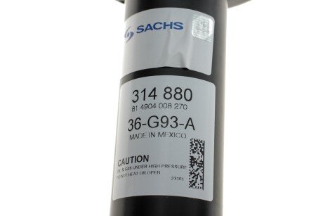 Задній амортизатор (стойка) sachs 314880
