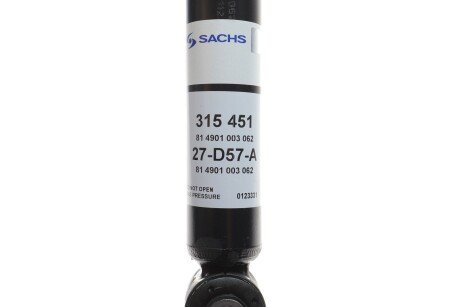 Задний амортизатор (стойка) sachs 315 451