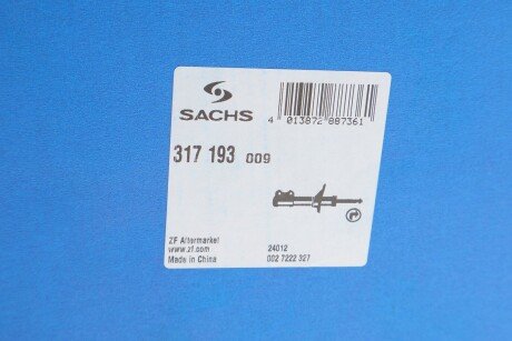 Задний амортизатор (стойка) sachs 317193