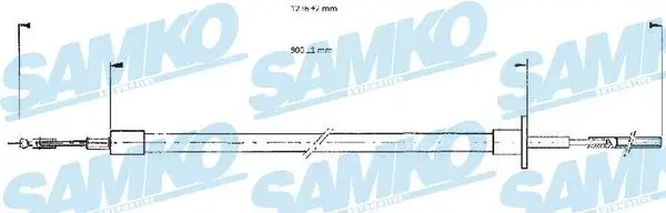 Тросик сцепления samko C0052C
