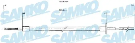 Тросик сцепления samko C0052C