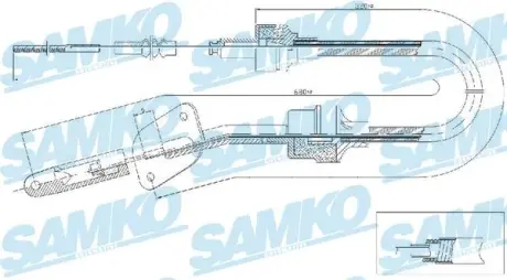 Трос зчеплення samko C0064C
