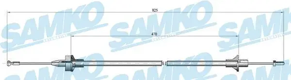 Тросик сцепления samko C0078C