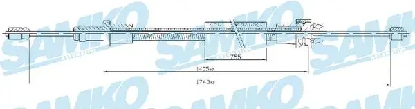 Тросик сцепления samko C0093B